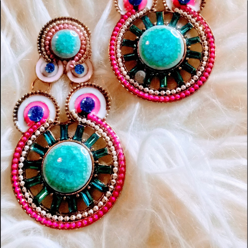 Beautiful large fashion earrings